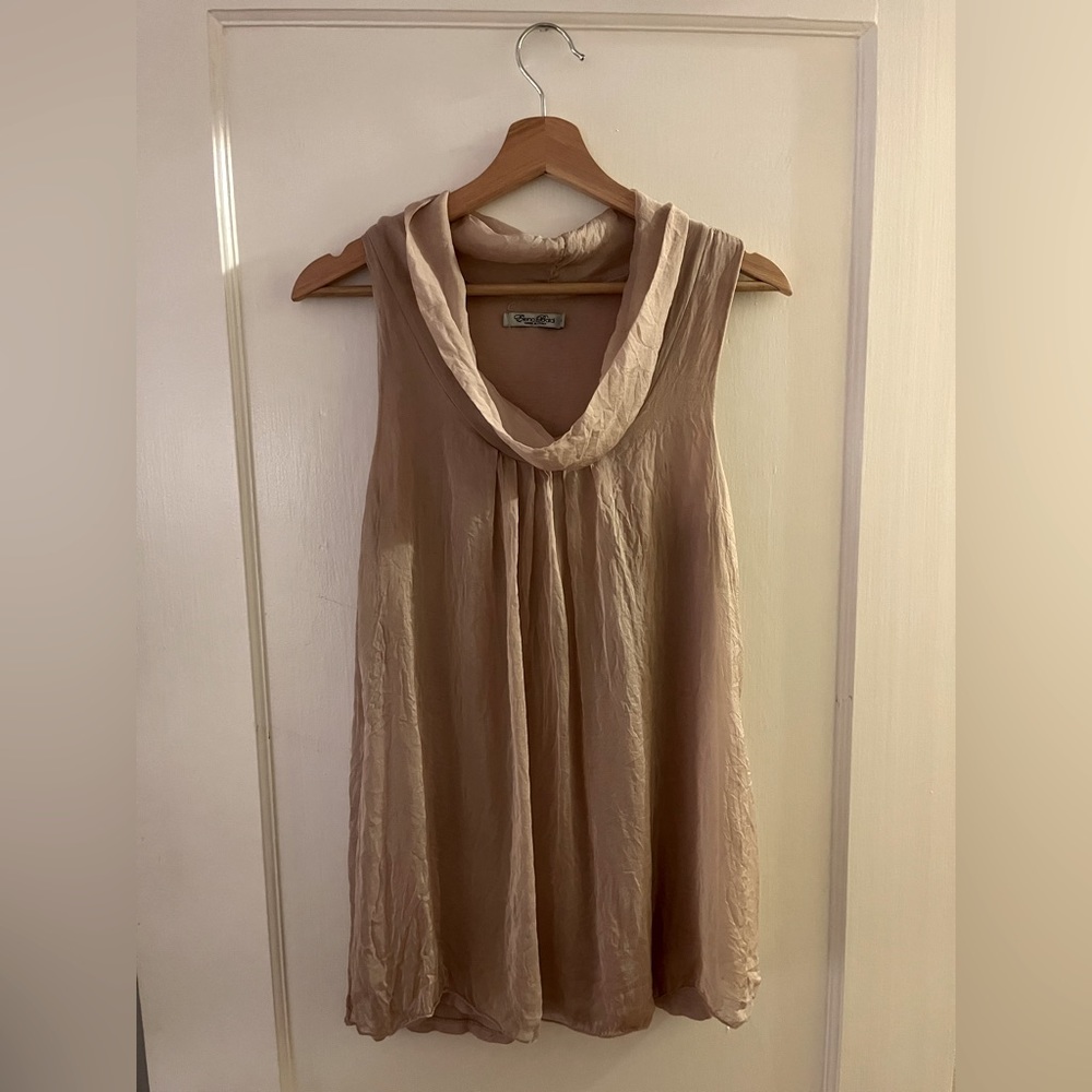 Silk Cowl Neck Tunic